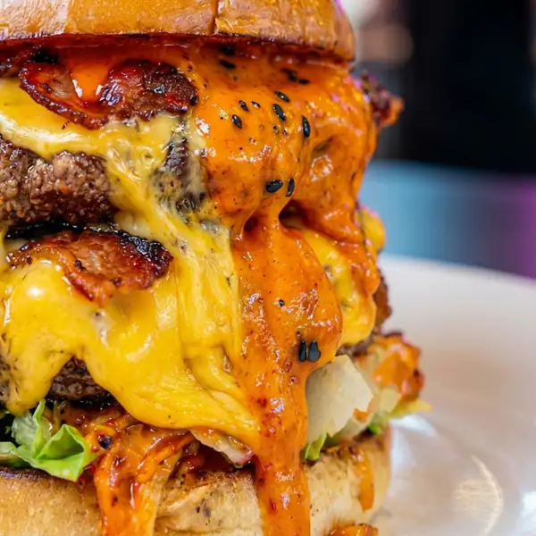 Hamburguesería — foto generada con FoodyFocus